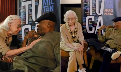 Fernanda Montenegro vai à pré-estreia de filme de Milton Nascimento