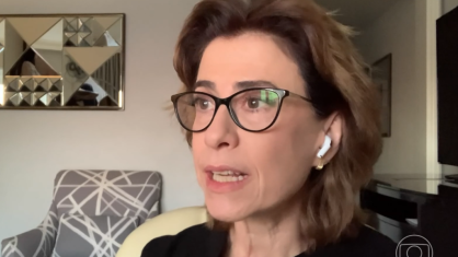 Fernanda Torres em entrevista ao Jornal Nacional