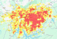 Mapa mostra áreas com maior risco de roubo e furto de veículos em São Paulo