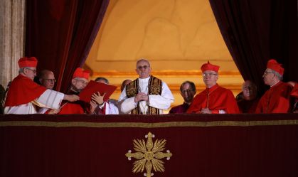 Papa Francisco após Conclave em 2013