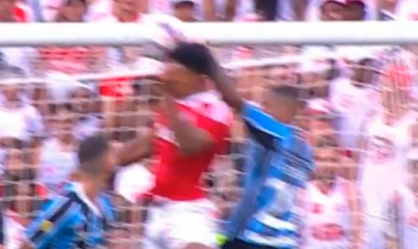 Inter reclama de pênalti na final do Gaúcho: "Virou vôlei?"