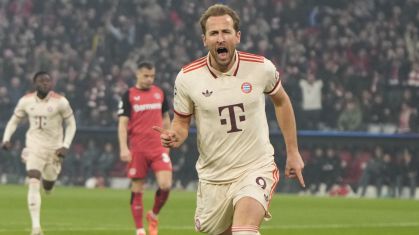 Kane brilha pelo Bayern de Munique contra o Bayer Leverkusen pela Champions League