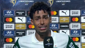 Luighi, do Palmeiras, chorou após sofrer raciscmo no Paraguai