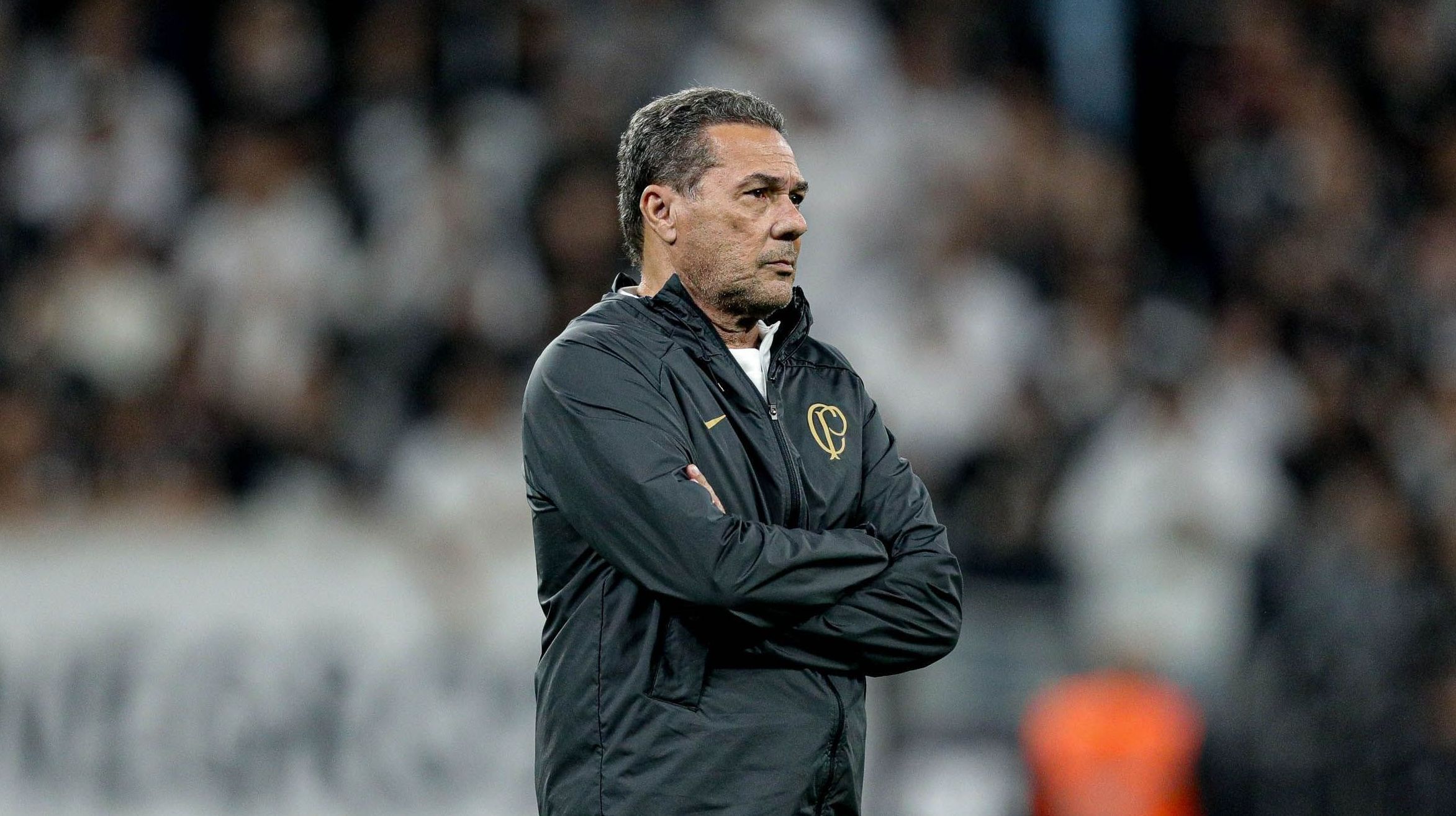 Vanderlei Luxemburgo na Neo Química Arena, casa do Corinthians