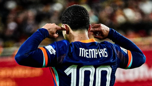 Memphis Depay completou seu 100º jogo com a seleção holandesa na Nations League, durante essa Data Fifa