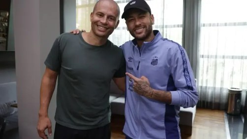 Neymar e Alex juntos em Curitiba