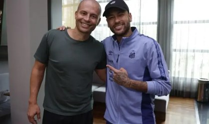 Neymar e Alex juntos em Curitiba