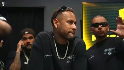 Neymar na estreia da Furia FC na Kings League Brazil de 2025, em Guarulhos, São Paulo