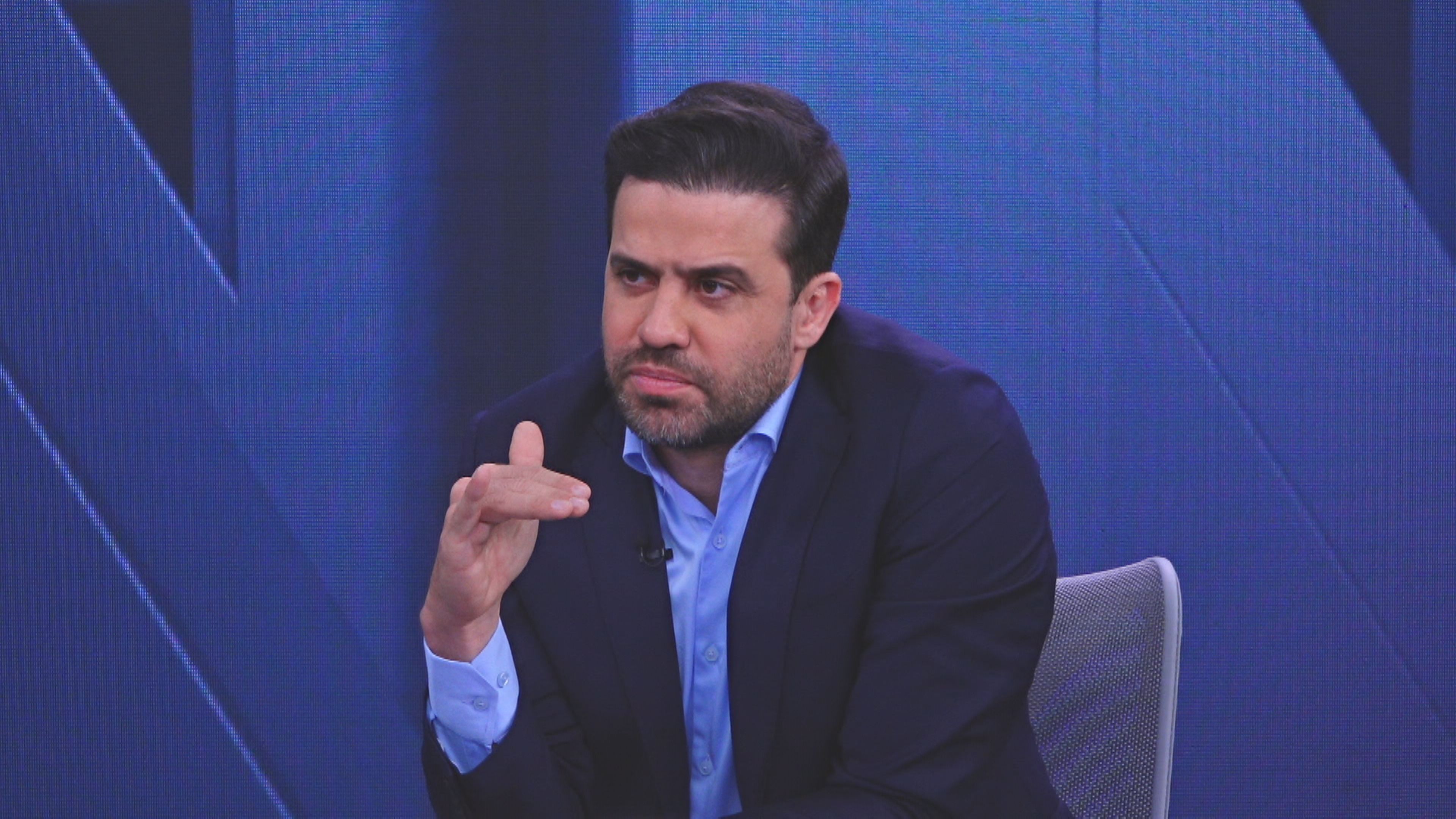 O empresário Pablo Marçal na CNN Entrevistas