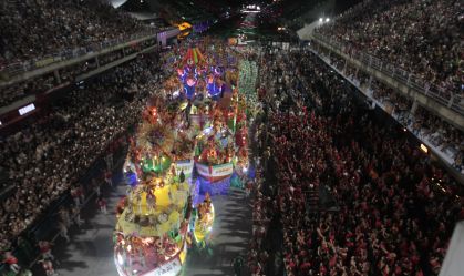 DESFILE DA G.R.E.S ACADÊMICOS DO GRANDE RIO, NA AVENIDA MARQUÊS DE SAPUCAÍ, NO CENTRO DO RIO DE JANEIRO, NESTA TERÇA-FEIRA (04).