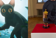 Estatueta do Oscar de "Flow" é exibida no Museu da Letônia