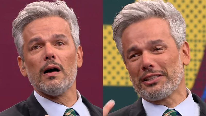 Otaviano Costa chora em programa de TV