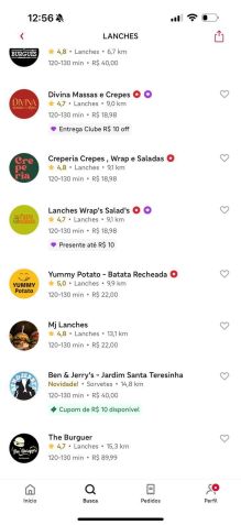 Página de restaurante do iFood aponta tempo médio de entrega superior a duas horas • Arquivo Pessoal