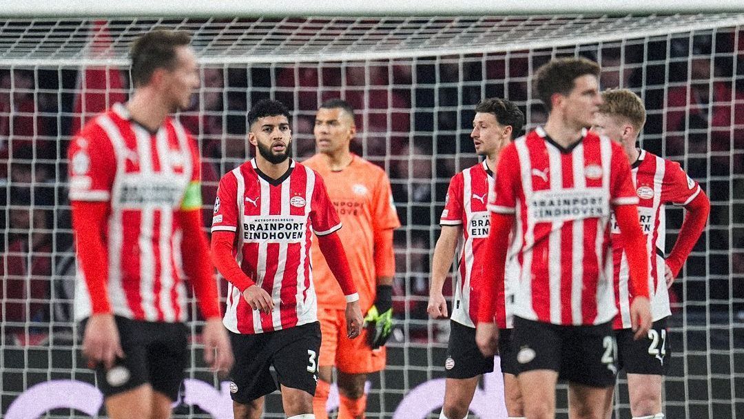 PSV foi derrotado por 7 a 1 na Champions League