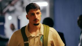 Jogadores do Palmeiras chegam no Allianz
