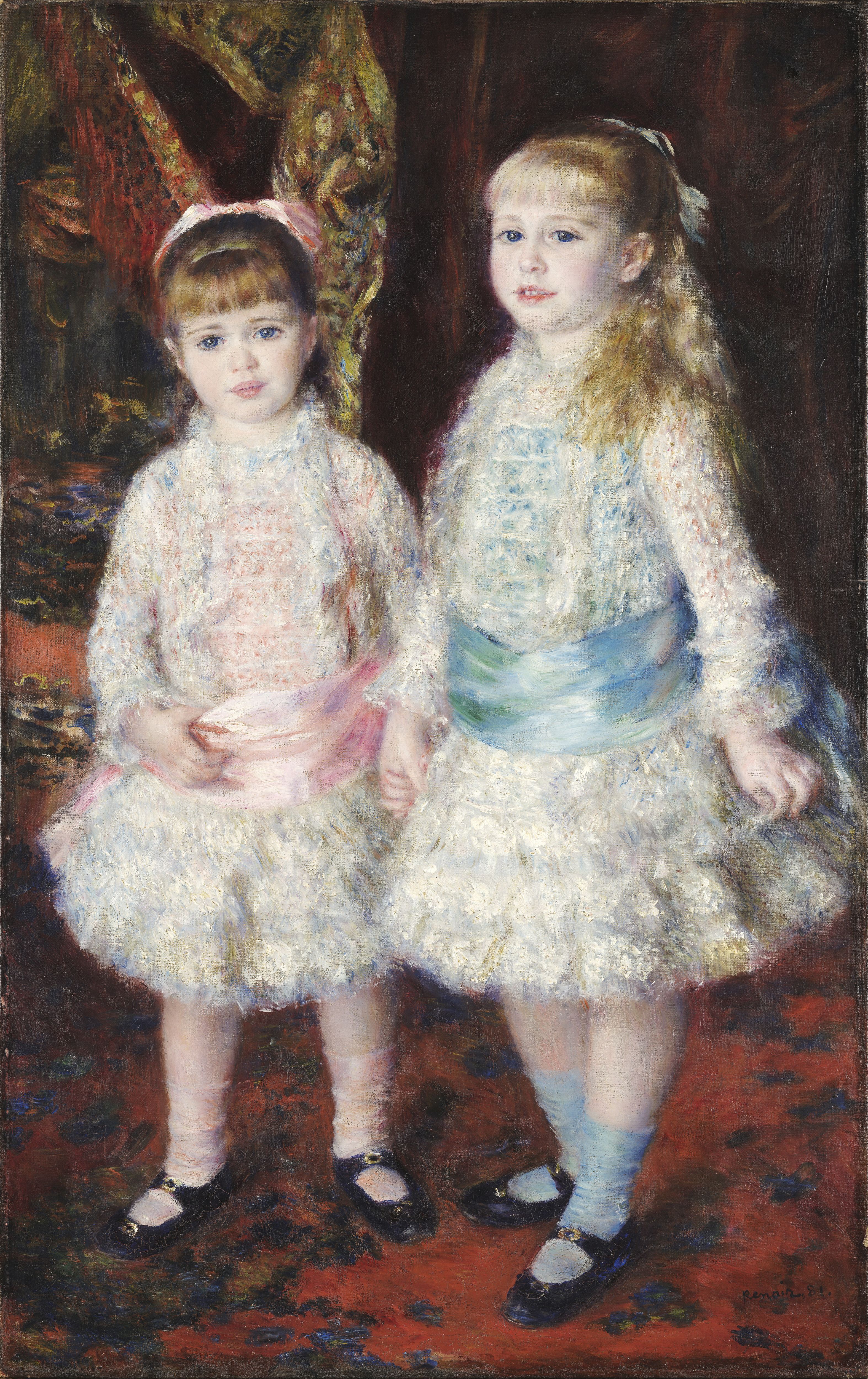 Rosa e azul – As meninas Cahen d’Anvers (1881) • Óleo sobre tela [Oil on canvas], 119 × 75,5 cm Museu de Arte de São Paulo Assis Chateaubriand Doação do povo de São Paulo [Gift of the people of São Paulo], 1952 MASP.00099 Foto [Photo] Google Arts
