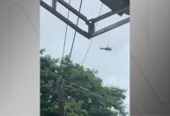 Copiloto de helicóptero baleado na cabeça está em estado grave no RJ