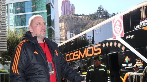 Alessandro Barcellos, presidente do Internacional conversou com dirigente do Peñarol