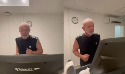Lula corre em vídeo e reforça meta de viver até 120 anos