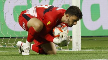 Rafael durante duelo do São Paulo contra o Palmeiras