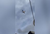 Avião da FedEx é atingido por pássaros e motor pega fogo; veja vídeo