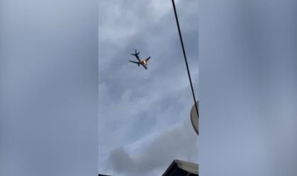 Avião da FedEx é atingido por pássaros e motor pega fogo; veja vídeo
