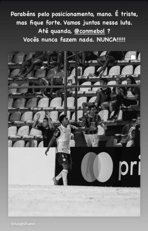 Vini Jr cobra Conmebol por racismo contra Palmeirenses • Reprodução / Instagram