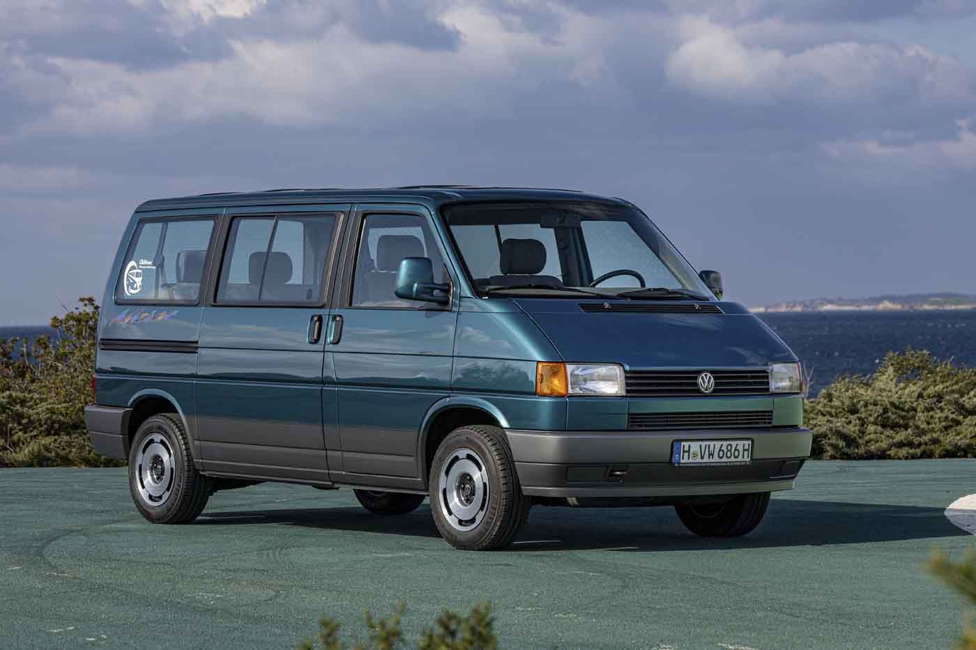 1994 T4 Multivan Allstar"Primeira com motor dianteiro e tração frontal, revolucionando o modelo • Divulgação