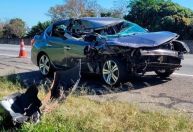 Jogadores do Bragantino sofrem acidente de carro em SP