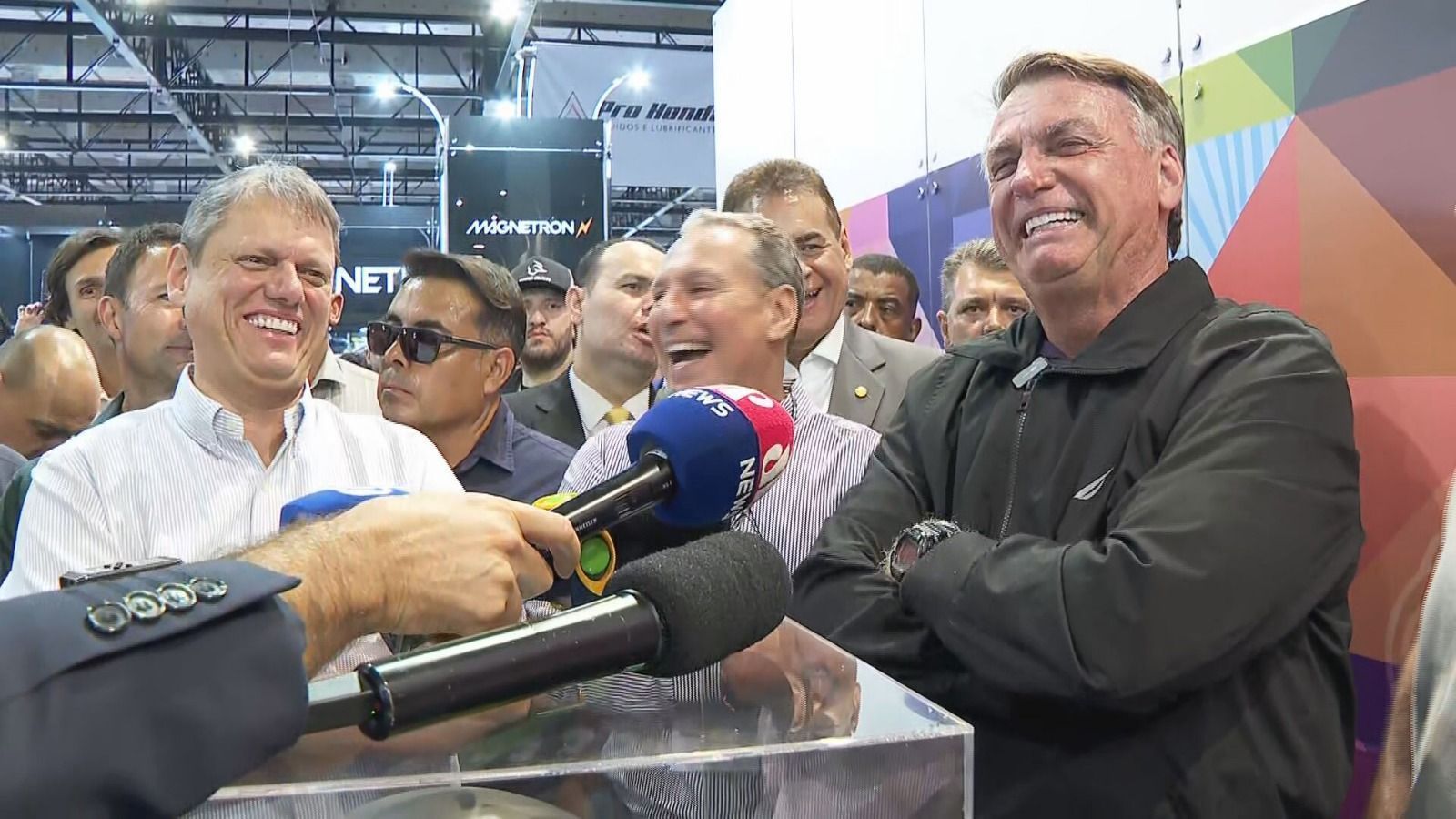 Jair Bolsonaro e Tarcísio de Freitas