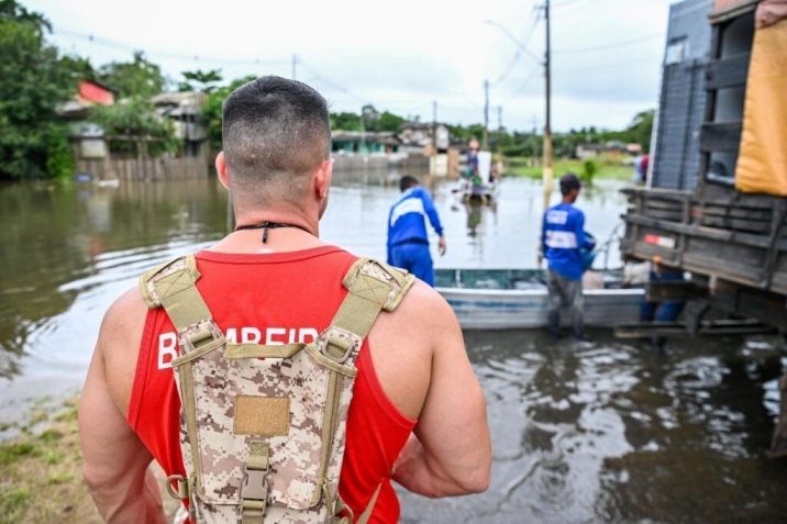 Cidades do Acre ficam inundadas após chuvas; bombeiros foram mobilizados • Felipe Freire/Secom