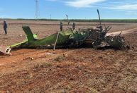 Avião agrícola cai no interior de SP; piloto morreu