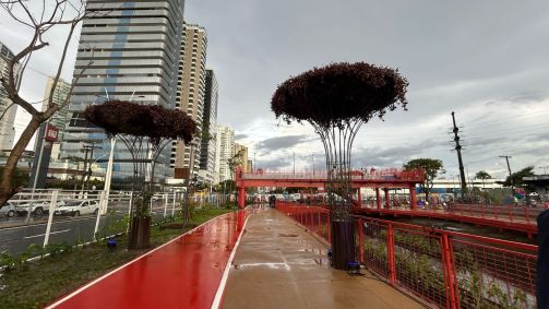 Vista do Parque Linear — Nova Doca, em Belém (PA)