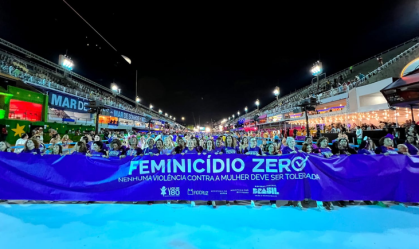 Carnaval: desfile das Campeãs tem ação contra feminicídio na Sapucaí