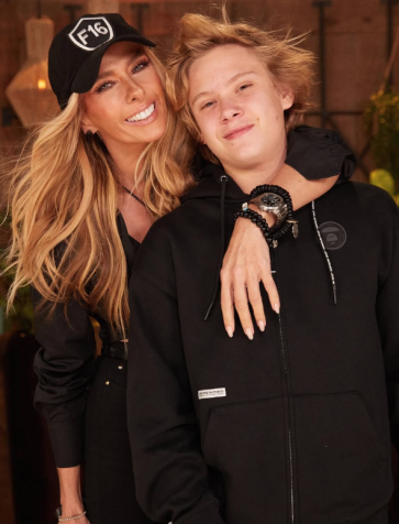 Adriana Galisteu e o filho Vittorio, de 14 anos • Instagram/Adriane Galisteu
