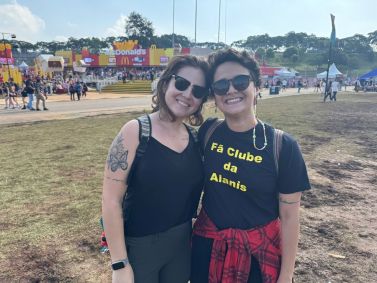 Casal Alanis e Joice no Lollapalooza