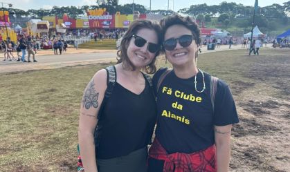 Casal Alanis e Joice no Lollapalooza