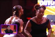 BBB25: Aline e Thamiris trocam farpas ao vivo e ignoram Tadeu Schmidt