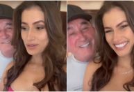 Amado Batista e esposa 50 anos mais nova curtem lua de mel: "Desfrutando"