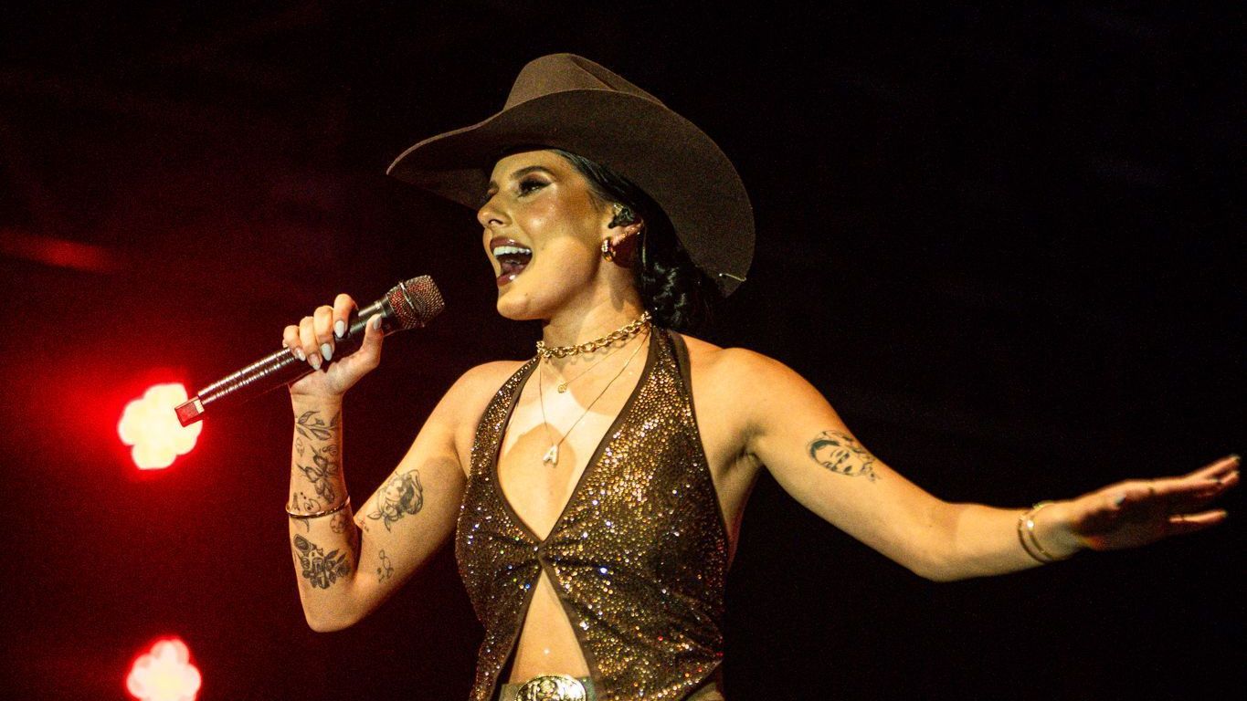 Ana Castela no evento de lançamento da Festa do Peão de Barretos em São Paulo