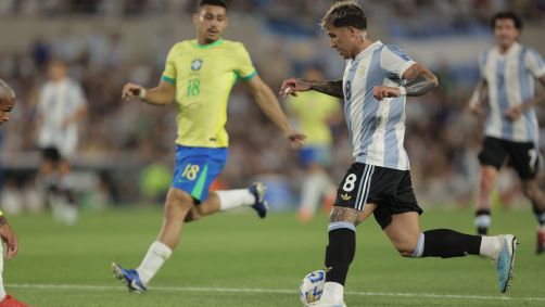 Lance de Argentina x Brasil pelas Eliminatórias