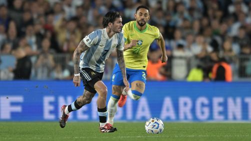 Lance de Argentina x Brasil pelas Eliminatórias