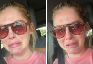 Aos prantos, Bárbara Evans diz que filho foi picado por escorpião