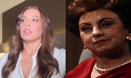 Na expectativa de "Vale Tudo", Beatriz Reis brinca de dublar Odete Roitman