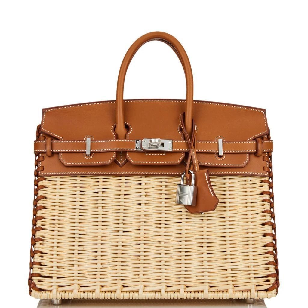 Bolsa Birkin Picnic 25 Handbag Barenia Rattan é uma edição especial da marca • Reprodução