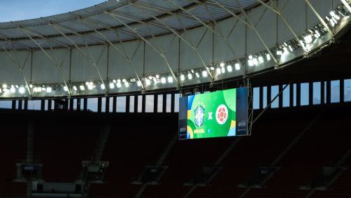 Arena BRB Mané Garrincha antes de Brasil x Colômbia