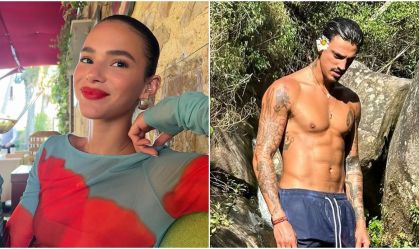 Bruna Marquezine curte fotos de modelo após término com João Guilherme