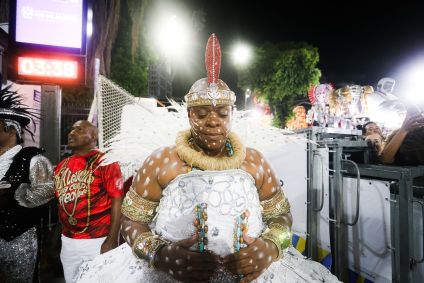 Cacau Protásio no desfile do Salgueiro