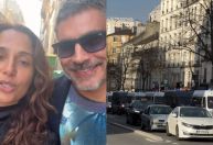 Camila Pitanga e namorado tentam sair de Paris após bomba ser encontrada