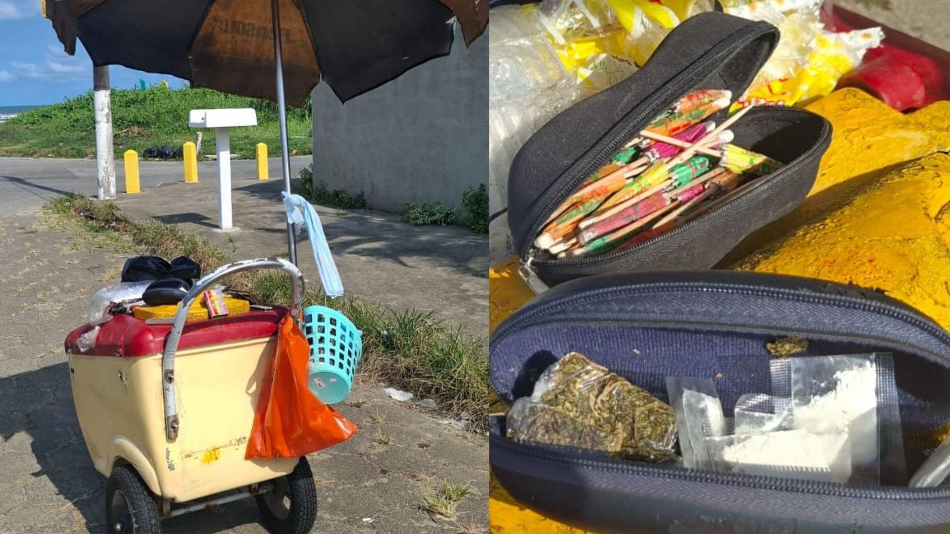 Homem é preso em flagrante por tráfico de drogas na orla de Itanhaém